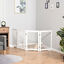 PawHut Barrera para Perros Plegable Valla para Mascotas de 4 Paneles con Puerta Pequeña Barrera de Seguridad para Escalera Pasillo 220x36x91 cm Blanco, , large indicador imagen numero 2