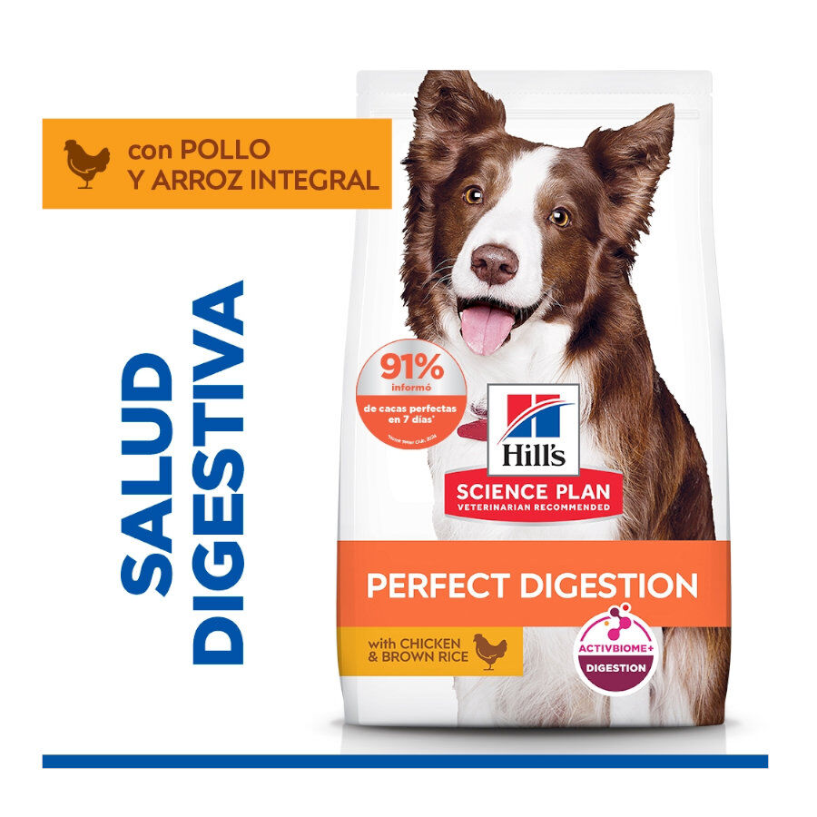 2.5 kg Hill's Science Plan Perfect Digestion Adult Medium Pollo pienso para perros, , large Imagen numero 2