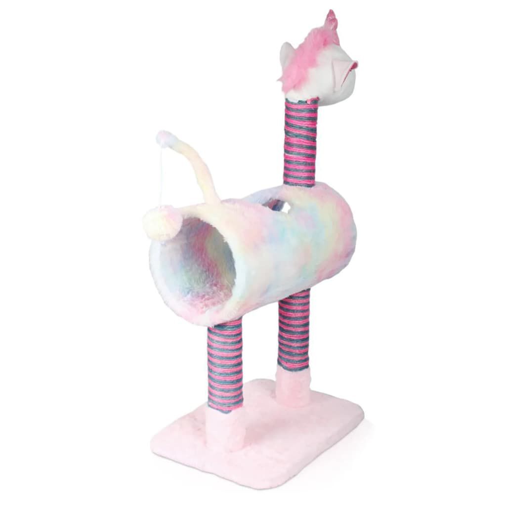Pets Collection Rascador para gatos Unicorn rosa 40x30x85 cm, , large Imagen numero 3