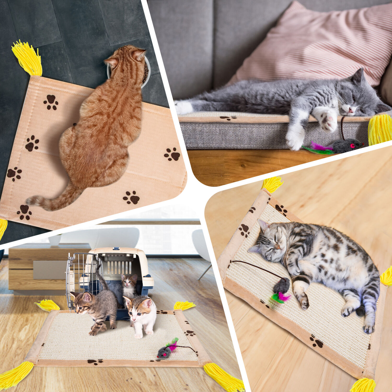 Nobleza Alfombra Rascador de sisal para Gatos thumbnail