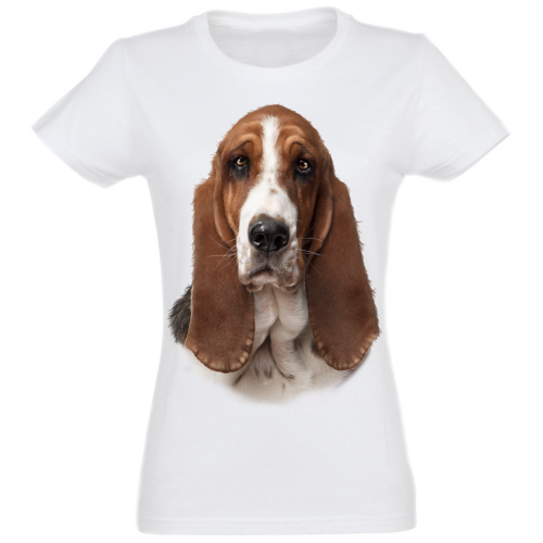 Camiseta Basset Mujer color Blanco, , large Imagen numero 1