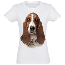 Camiseta Basset Mujer color Blanco