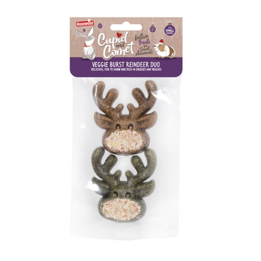 Rosewood Veggie Burst Reindeer Duo Chuches de Verduras para roedores thumbnail