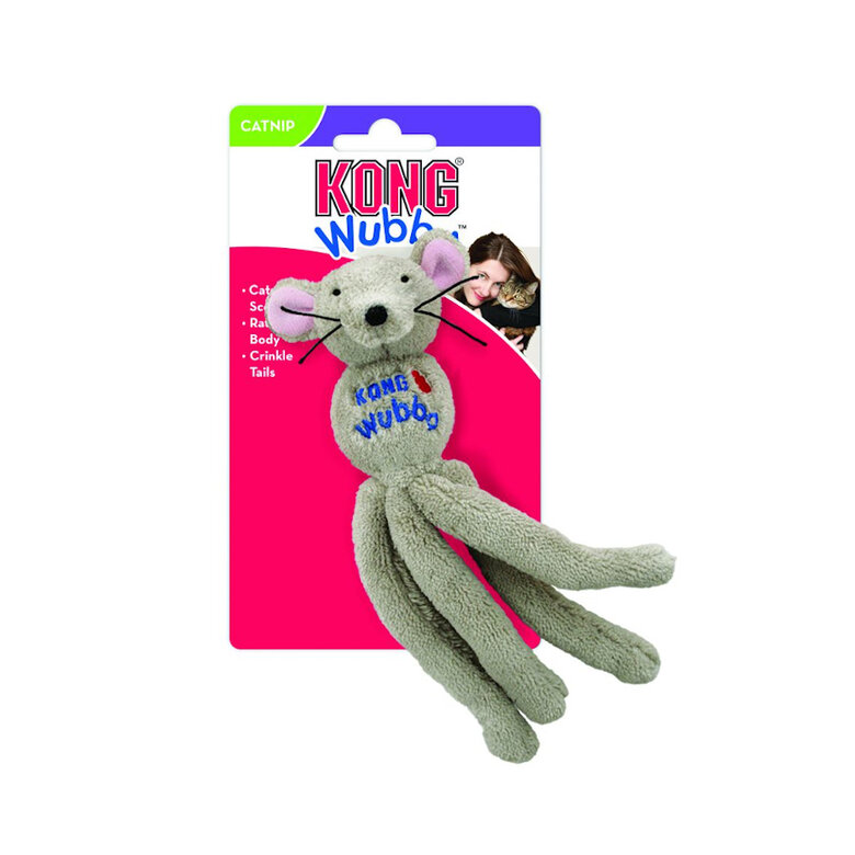 Kong Wubba Mouse peluche de juguete para gatos, , large image number null