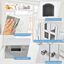 COSTWAY Casita para Gatos, Casita-mesita de Noche para Gatos con Doble Puerta y Ventana, Arenero para Gatos con Entrada Lateral Opcional (Blanco), , large indicador imagen numero 5