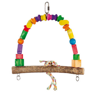Mgz Columpio Madera Arco para pájaros