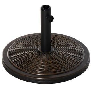 Outsunny Base para Sombrilla de Cemento Bronce para exterior