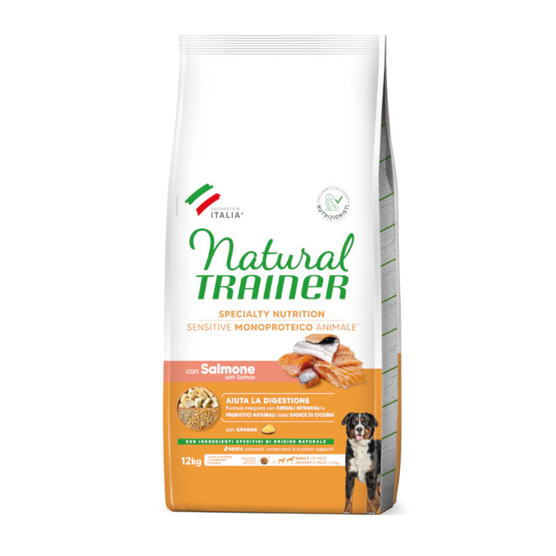 Natural Trainer Adult MediumyMaxi Sensitive Salmón pienso para perros