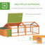 PawHut Gallinero de Madera Gallinero Grande de Exterior de 2 Pisos para 4-8 Gallinas con Techo Abatible Corral Puertas con Cerradura y Nido 240x112,5x76 cm Natural, , large indicador imagen numero 5