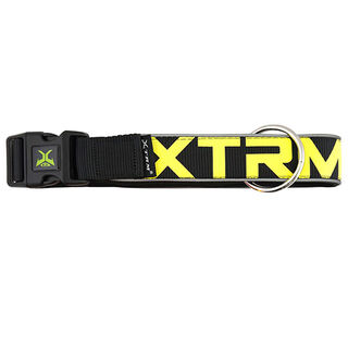 X-TRM Neon Flash Collar Negro para perros