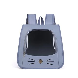 PETplus mochila transportín azul para gatos y perros