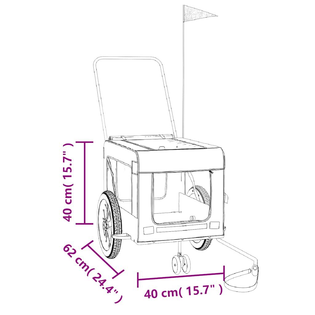 Remolque De Bicicleta Para Perros, , large Imagen numero 18