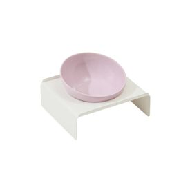 Taz&oacute;n Lila con Soporte Blanco Inclinable