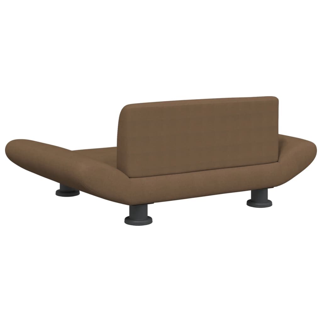 vidaXL Cama para perros de tela marr&oacute;n 70x45x28 cm, , large Imagen numero 4