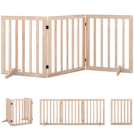PawHut Barrera para Perro Madera Natural