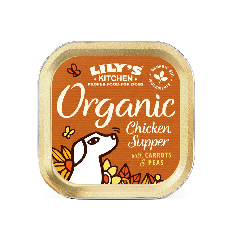Lily's Kitchen Organic pollo tarrina para perros, , large image number null