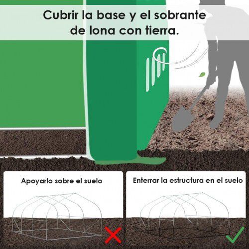 Invernadero de pástico Outsunny color Blanco thumbnail