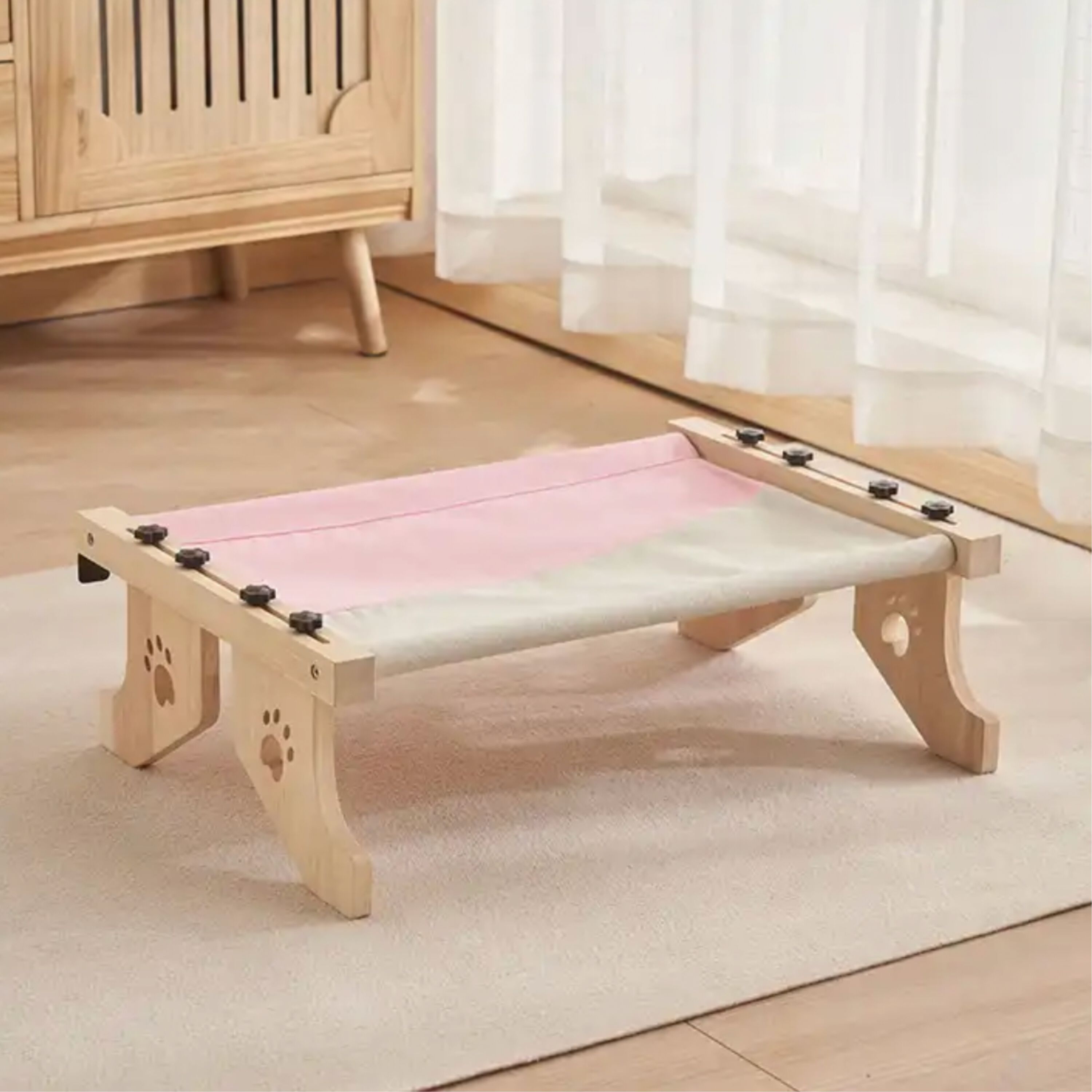 EL &Aacute;TICO PETS Hamaca Gato Ventana. Uso Colgante a 2 Patas o en Suelo con 4 Patas. Cama Gato Radiador. Hamaca Ventana Gato. Cama para Gatos Grande. Cat Bed. Camita para Gatos, , large Imagen numero 4