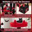 COSTWAY Rascador para Gatos G&oacute;tico de 133 cm, &Aacute;rbol para Gatos con Percha de Felpa, Juguete Colgante de Ara&ntilde;a, Tablero de Rascado, Hamaca, Plataformas Espeluznantes, Mueble Multinivel para Gatos, , large indicador imagen numero 3