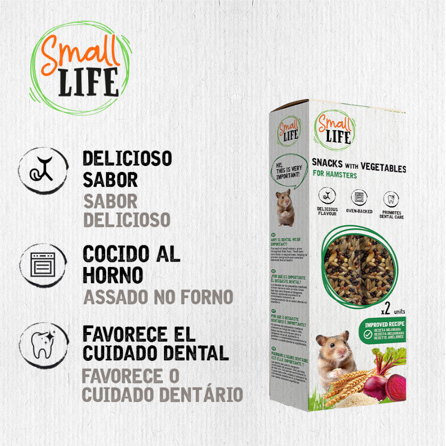 2 barritas Small Life Barritas Snack con vegetales para h&aacute;msters, , large Imagen numero 3