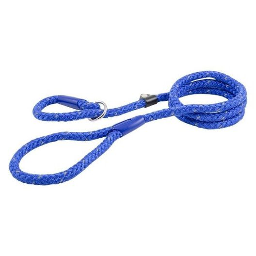 Ancol correa de soga de nylon reflectante deslizante azul para perros, , large image number null