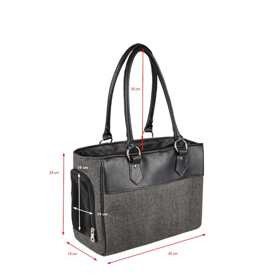 Bolso transport&iacute;n de mascotas color Negro, , large Imagen numero 3