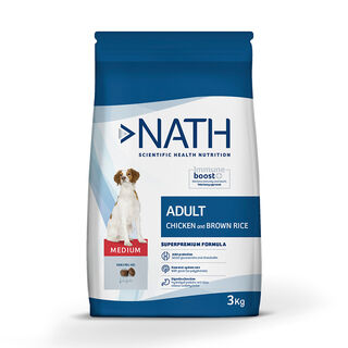 Nath Adult Medium Pollo pienso para perros