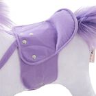 Balancín Peluche unicornio Homcom con ruedas color Blanco/Morado, , large image number null