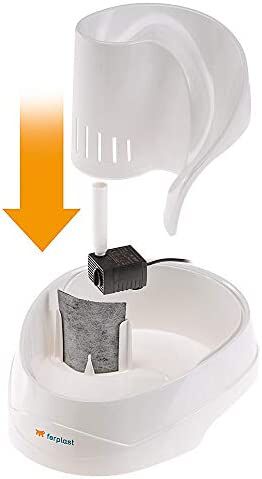 Ferplast Kit de filtros de Recambio para la Fuente para Gatos Vega, Fuente para Perros peque&ntilde;os, Filtros de carb&oacute;n Activo para dispensador de Agua para Animales, Paquete de 2 Unidades, 8 x 8 cm, , large Imagen numero 2