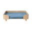 Leeby sofá de madera con colchón azul para perros, , large indicador imagen numero 1