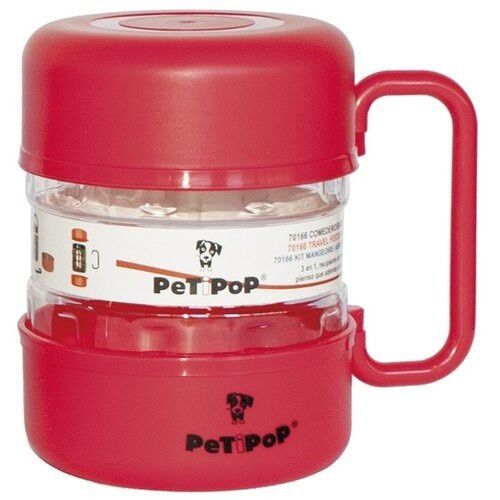 Comedero/Bebedero de viaje Rojo para perros, , large Imagen numero 1