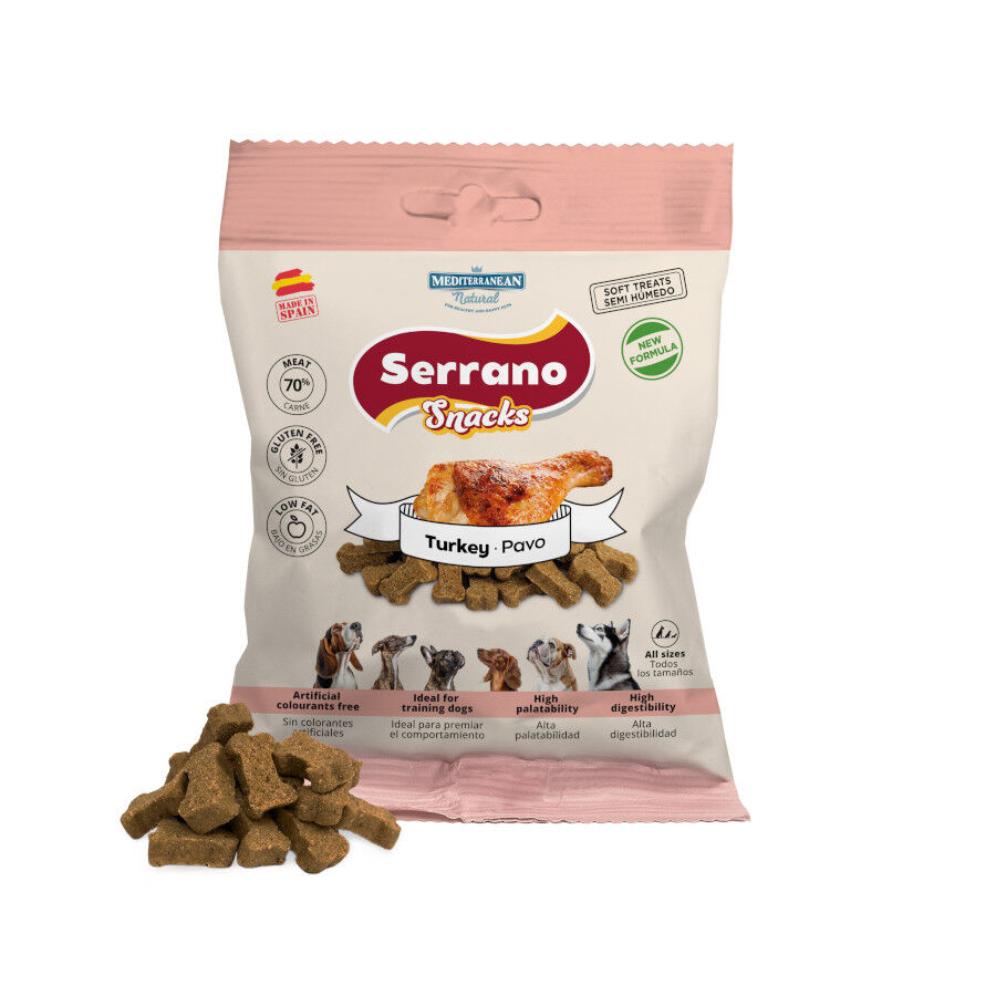 85 g Mediterranean Natural Serrano Galletas Pavo para perros, , large Imagen numero 2