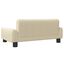 vidaXL Cama para perros de tela crema 90x53x30 cm, , large indicador imagen numero 9