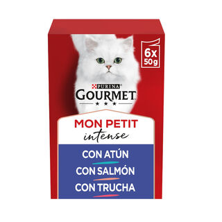 Gourmet Mon Petit Selección Pescados en salsa sobre para gatos