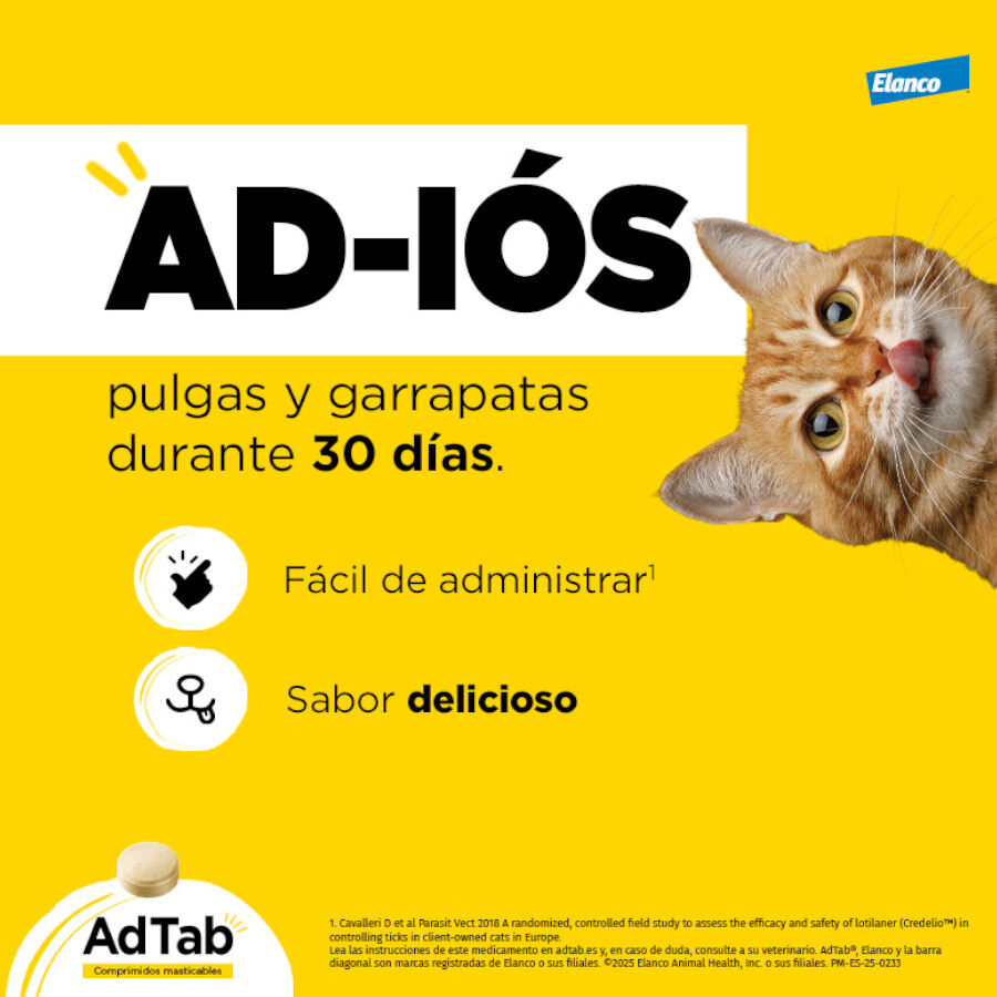 AdTab Comprimidos Masticables Antiparasitarios para gatos thumbnail