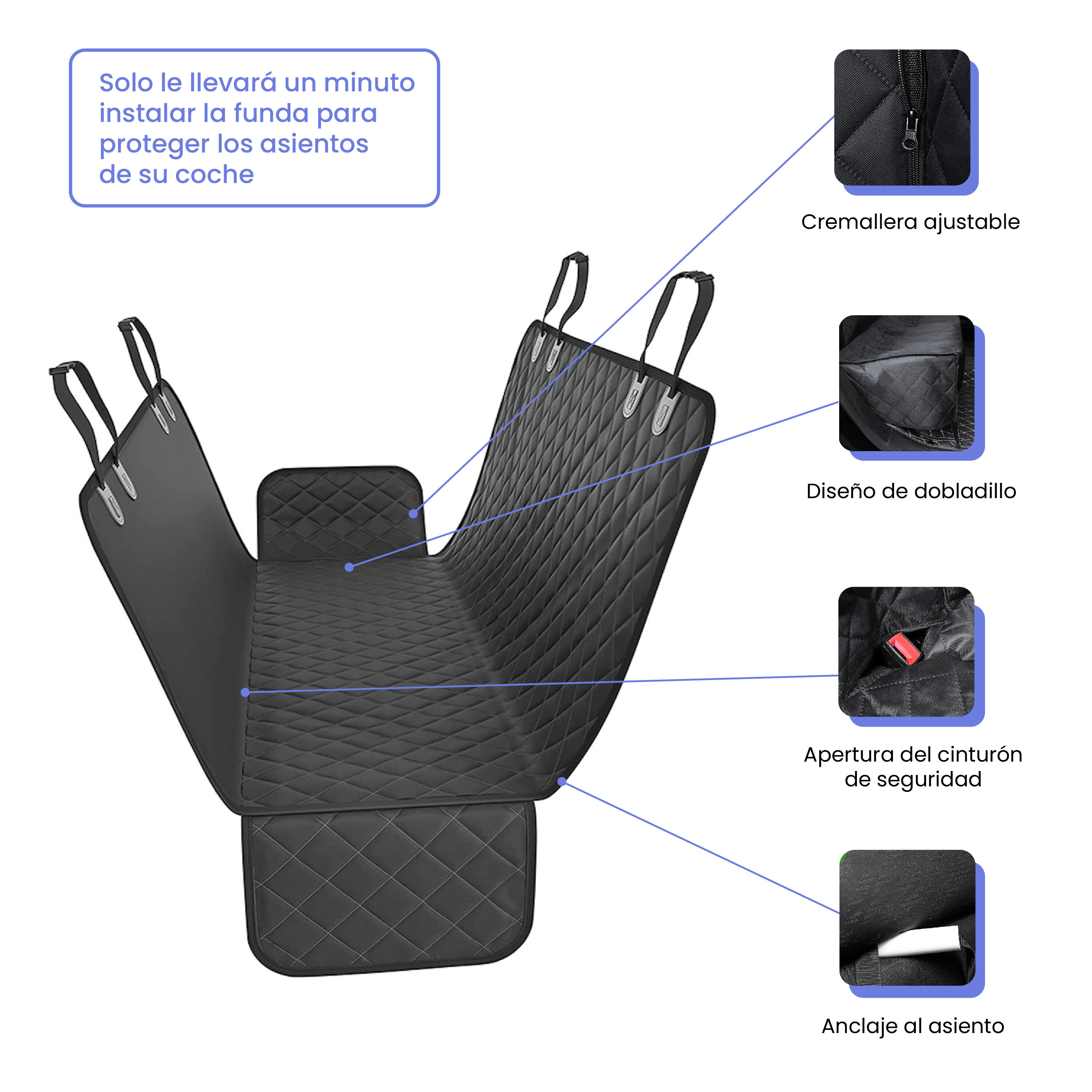 Funda Protectora de Asiento de Coches (Premium), , large Imagen numero 2