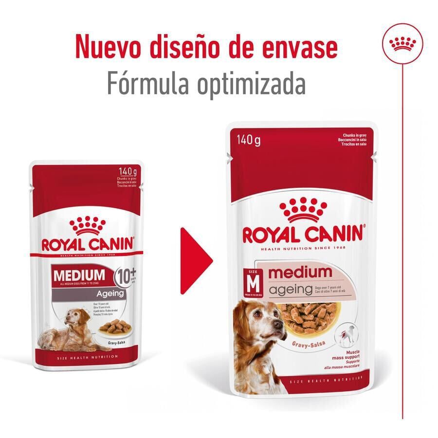 Royal Canin Medium Ageing sobre en salsa para perros thumbnail