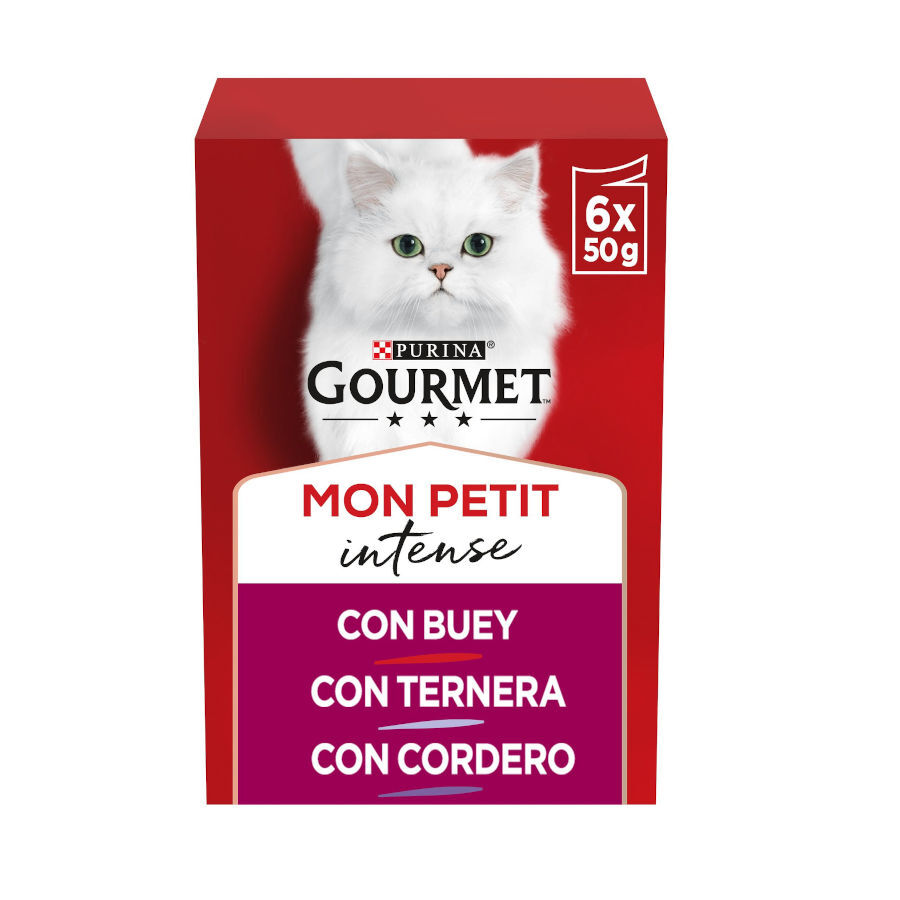 Gourmet Mon Petit Selección Carnes en salsa sobre para gatos thumbnail