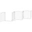 vidaXL Puerta para perros plegable 3 paneles madera álamo blanca 300cm, , large indicador imagen numero 9