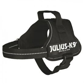 Julius K-9 arnés de fuerza negro para perros