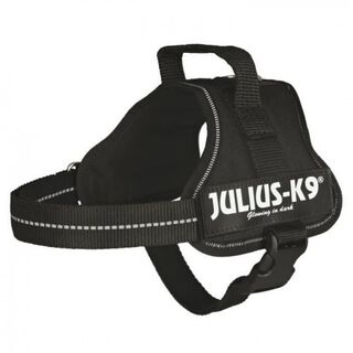 Julius K-9 arnés de fuerza negro para perros