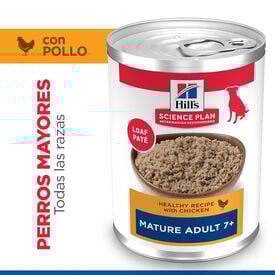 Hill's Science Plan Mature 7+ Adult pollo lata para perros