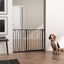 PawHut Barrera de Seguridad Extensible Barrera para Mascotas con 3 Extensiones Montaje a Presión Doble Bloqueo para Puerta Pasillo Escalera 75-145x76 cm Negro, , large indicador imagen numero 7