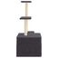 vidaXL Rascador para gatos con postes de sisal gris oscuro 110 cm, , large indicador imagen numero 4
