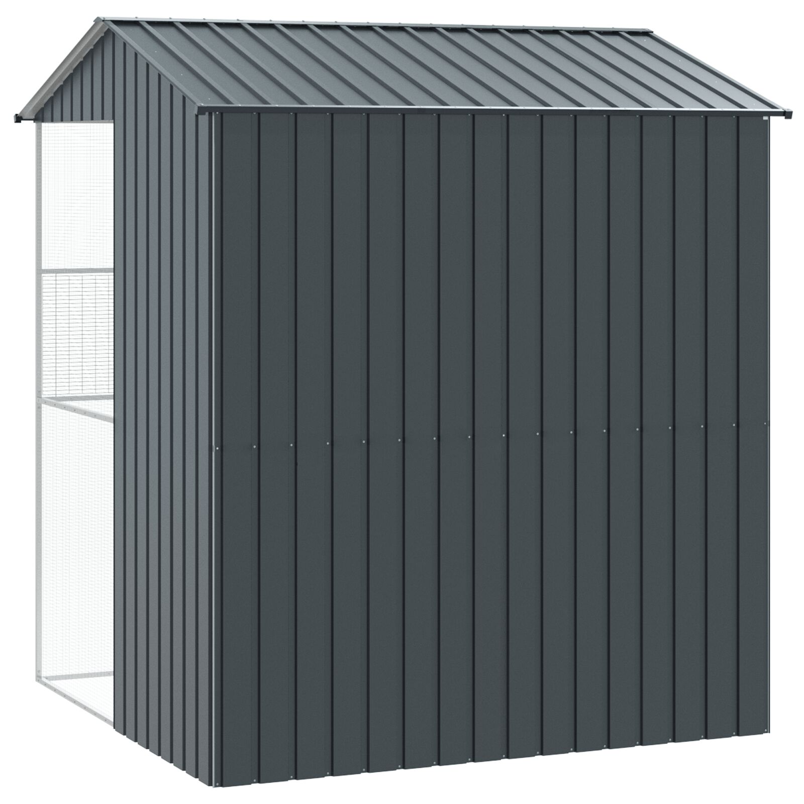 VidaXL Aviario Acero Gris Antracita para pájaros thumbnail