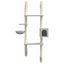 vidaXL Árbol rascador para gatos de pared gris claro 180 cm, , large indicador imagen numero 4