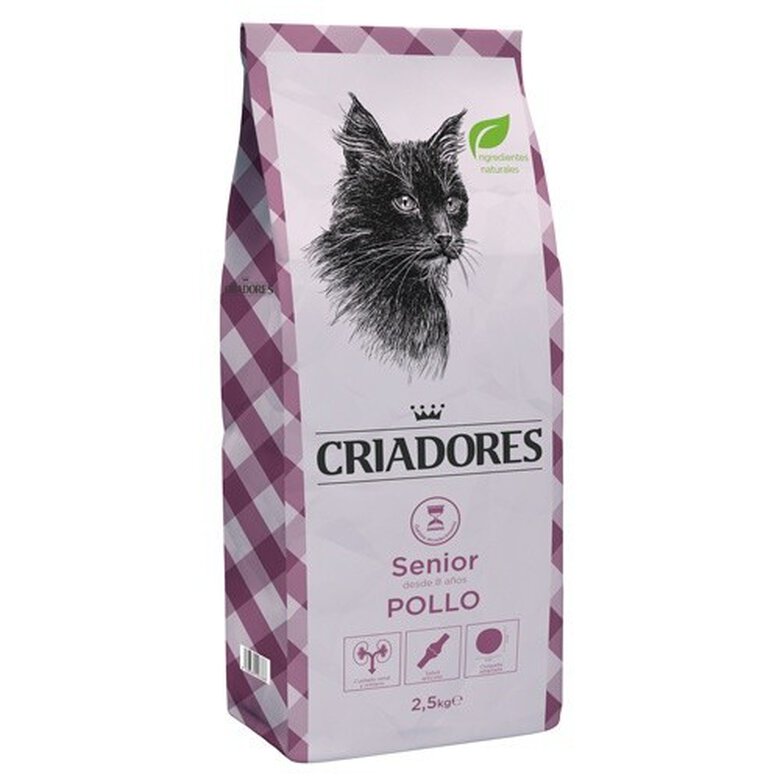 Criadores pienso sabor pollo para gatos senior image number null