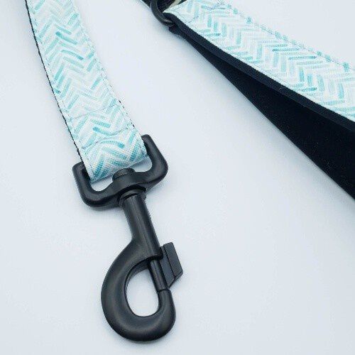 Baona correa amur de nylon reciclado azul para perros, , large Imagen numero 3