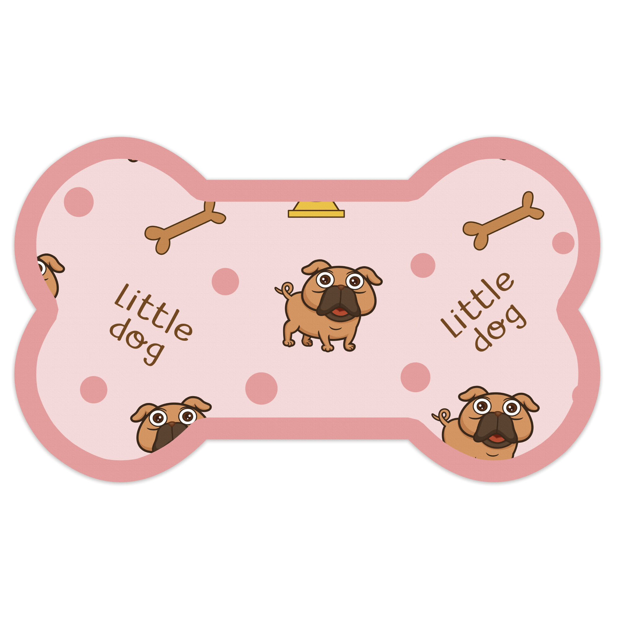 VINILIKO, alfombra de vinilo mascotas, Bone pink 90x150 cm, , large Imagen numero 1