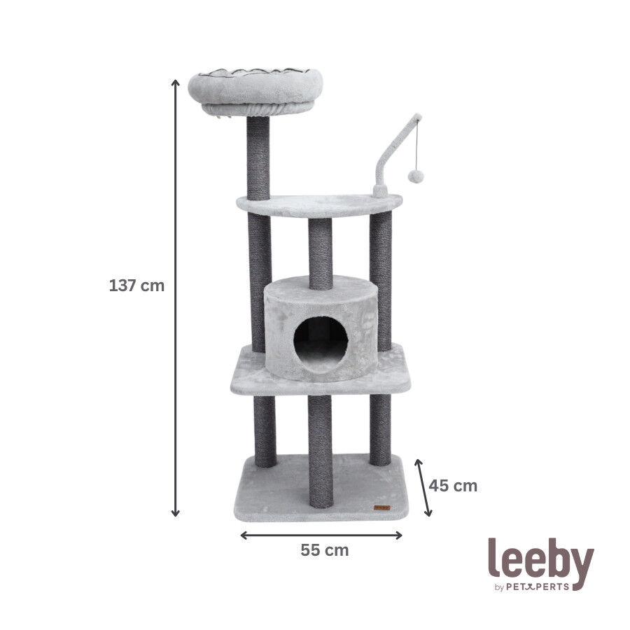 Leeby Kenzo &aacute;rbol rascador con cama para gatos, , large Imagen numero 6